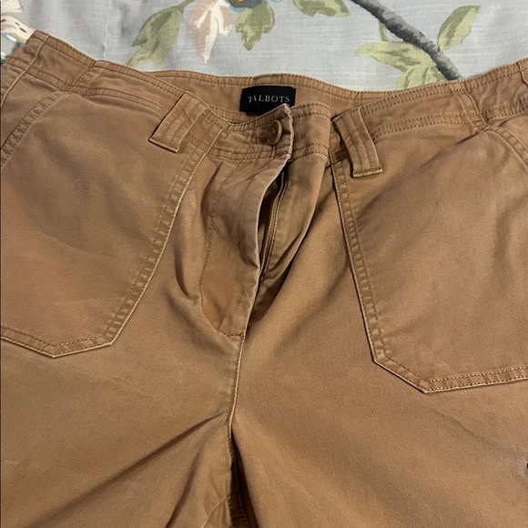 Talbots  Wide-Leg Cargo Chino Pants - Picture 3 of 11